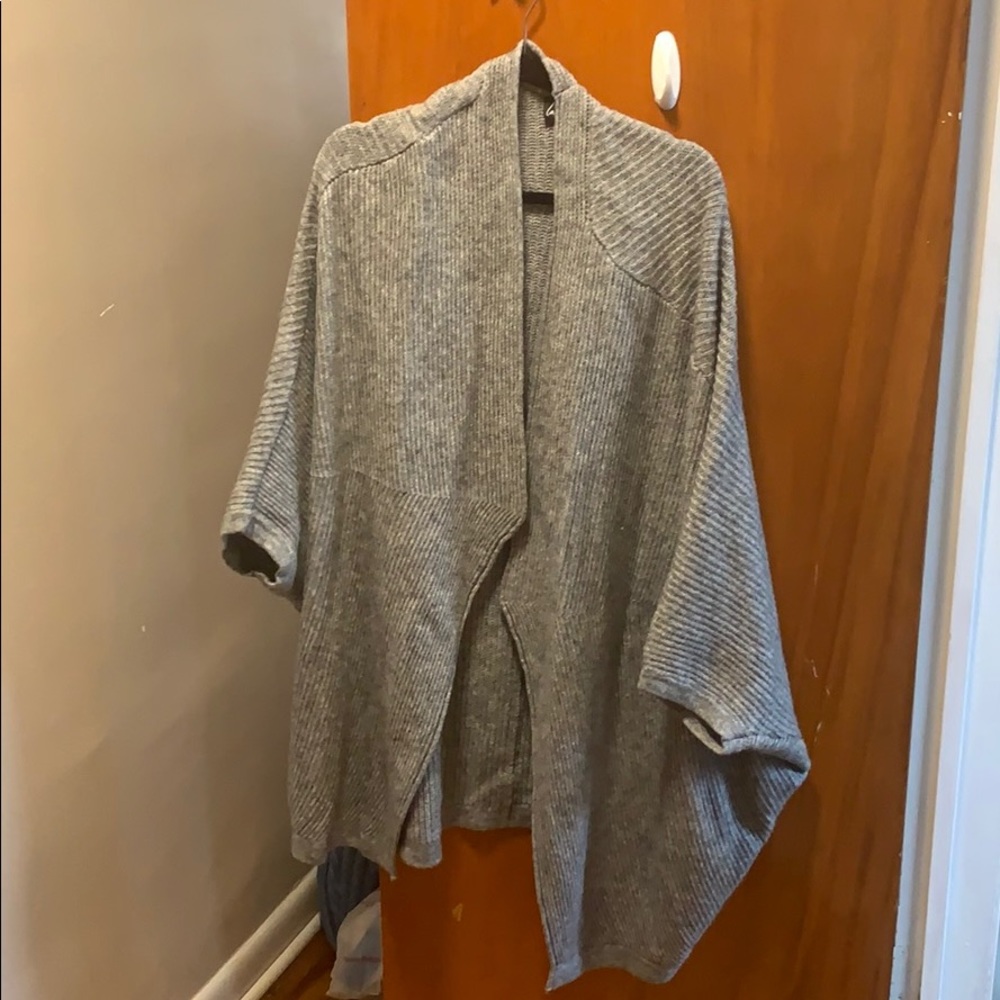 Grey cocoon cardigan